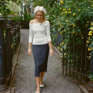 Sephira Polka Dots Midi Skirt