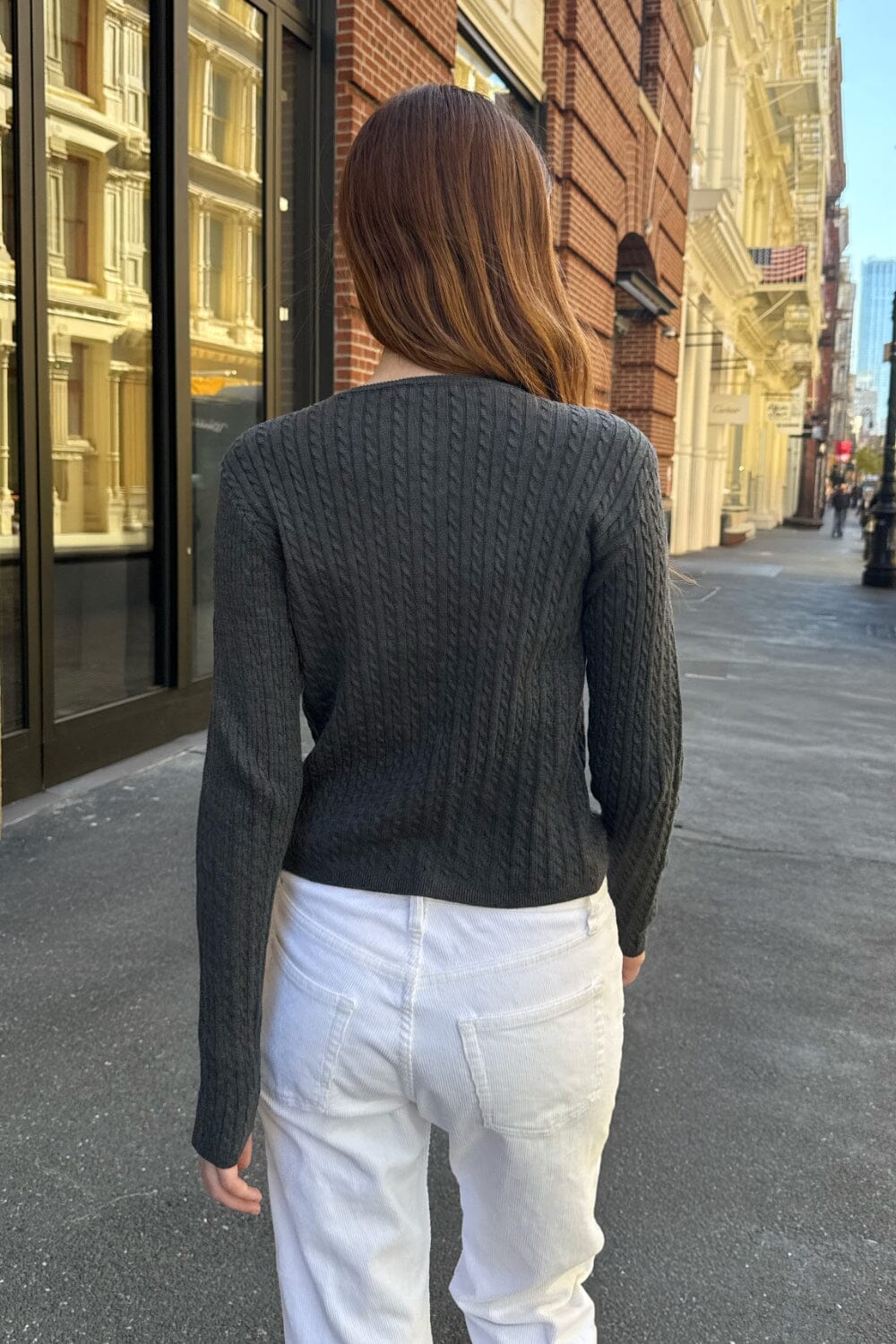 Zoe Cable Knit Cardigan - Image 7