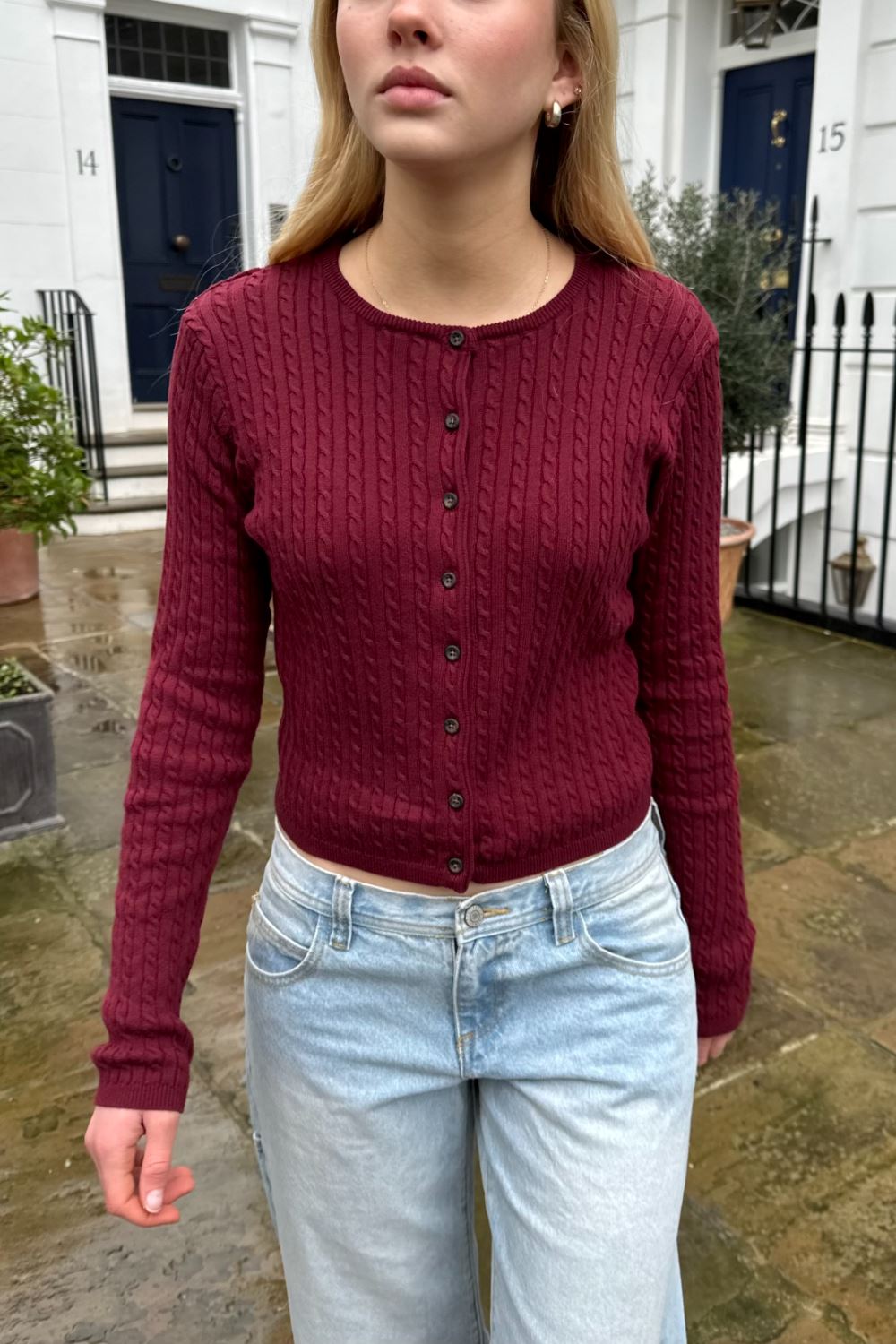Zoe Cable Knit Cardigan - Image 22