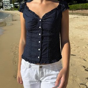 Elena Polka Dot Top