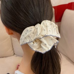 Floral Frill Scrunchie