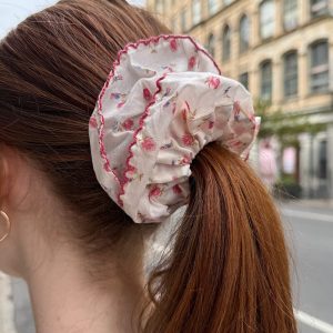 Floral Frill Scrunchie