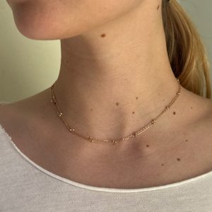 Double Chain Bead Necklace