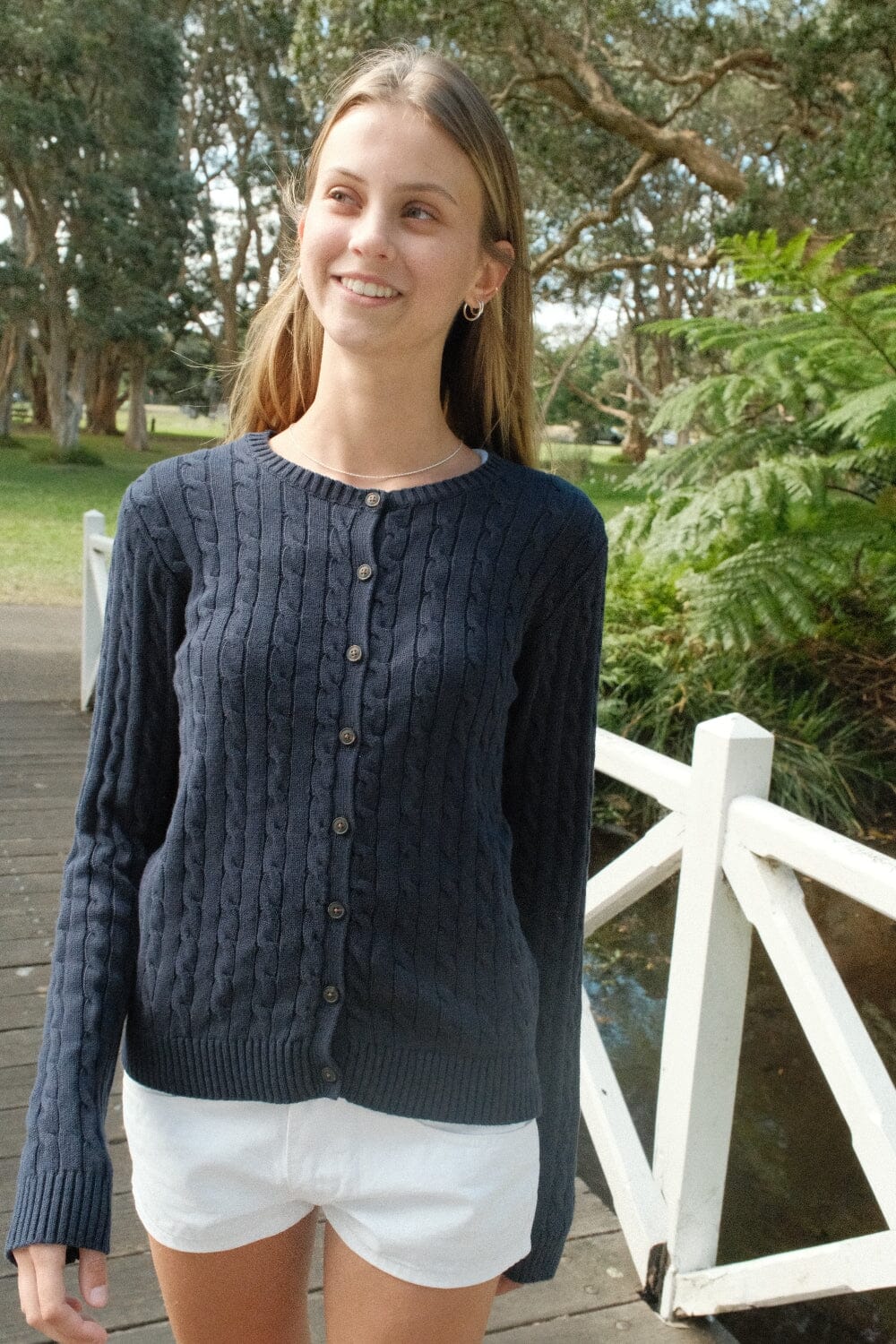 Amalie Cable Knit Cardigan - Image 6