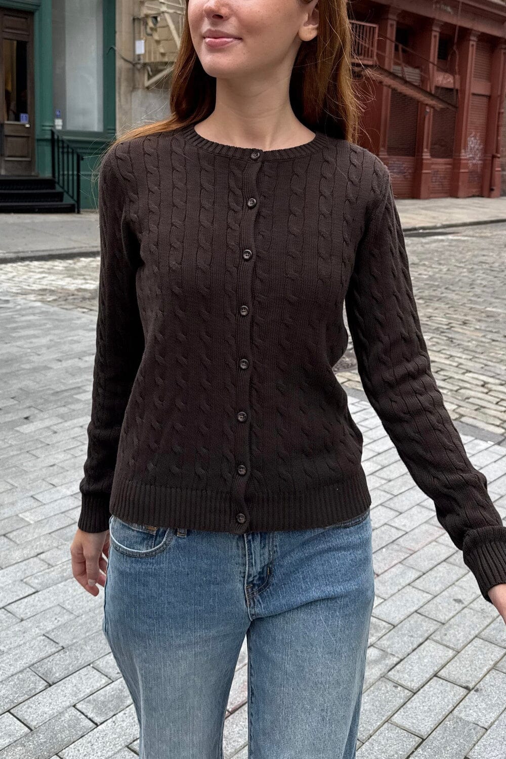 Amalie Cable Knit Cardigan - Image 13