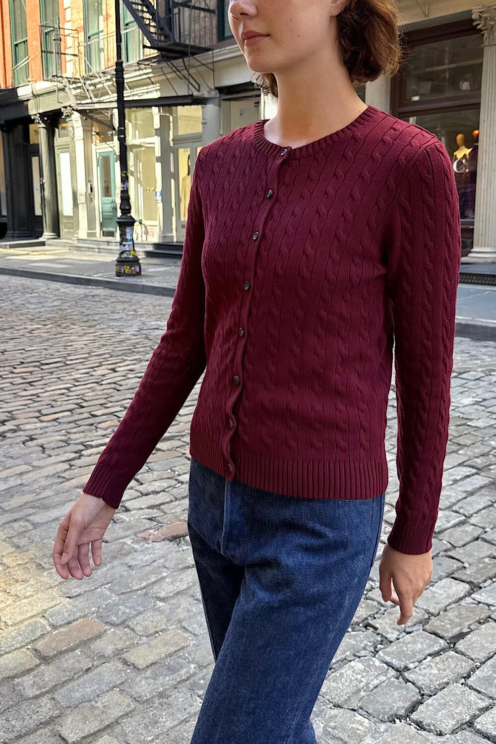 Amalie Cable Knit Cardigan - Image 3