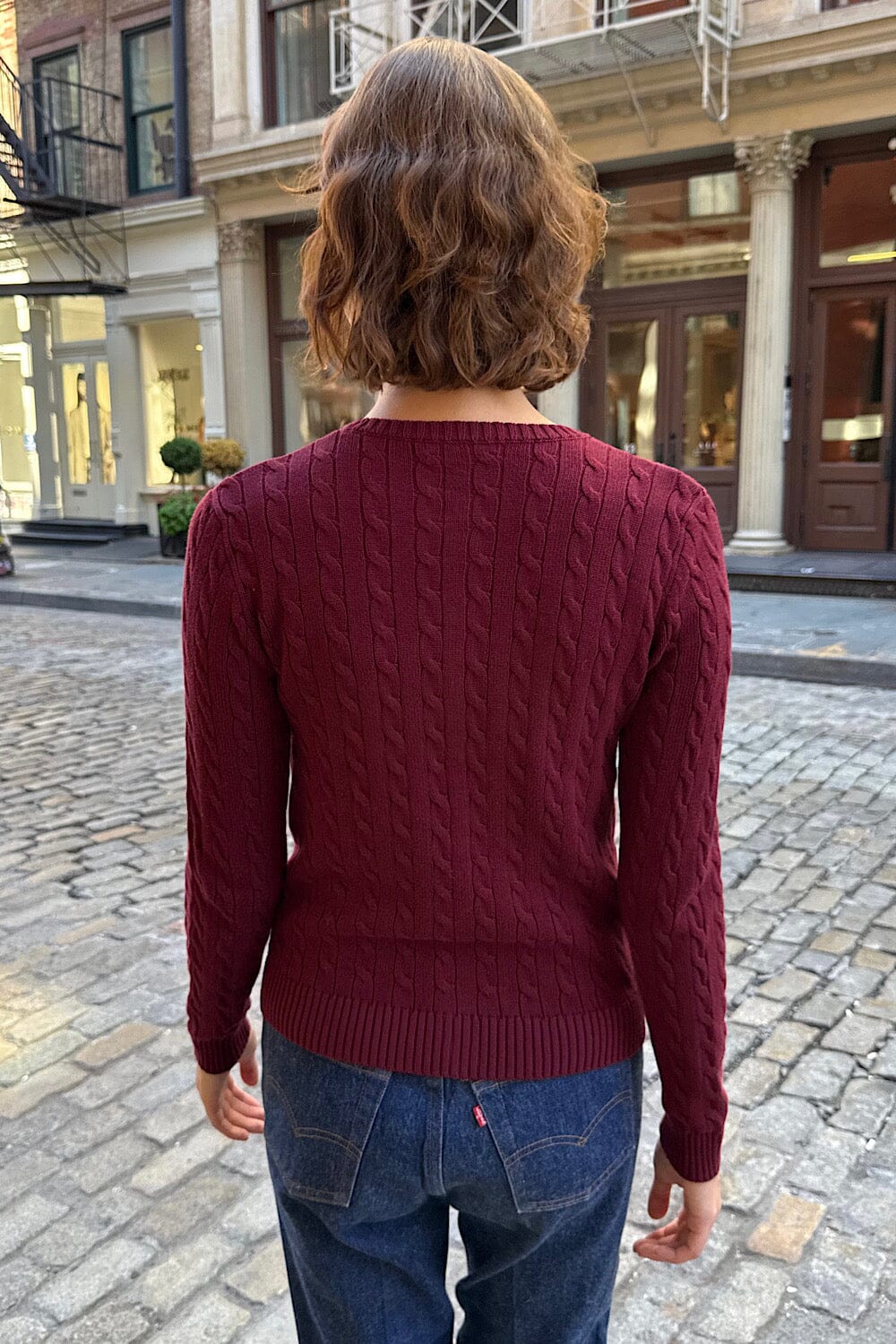 Amalie Cable Knit Cardigan - Image 4