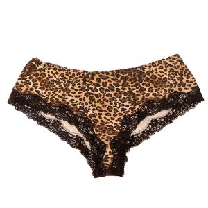 Feline Print Lace Underwear