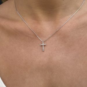 Rhinestone Cross Necklace