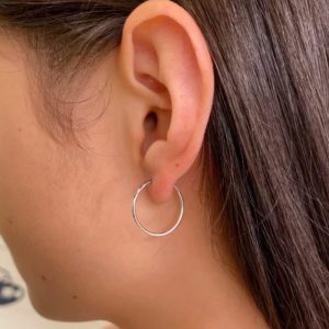 Silver Hoop Earrings