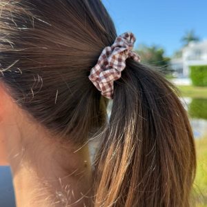 Checkered Scrunchie