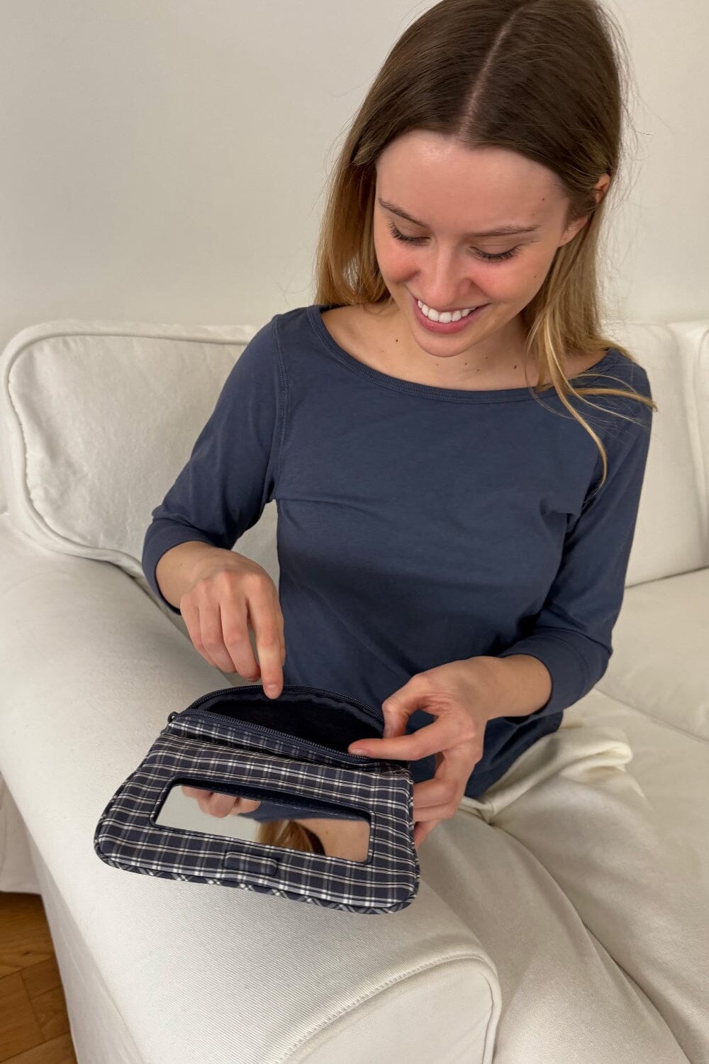 Plaid Makeup Bag