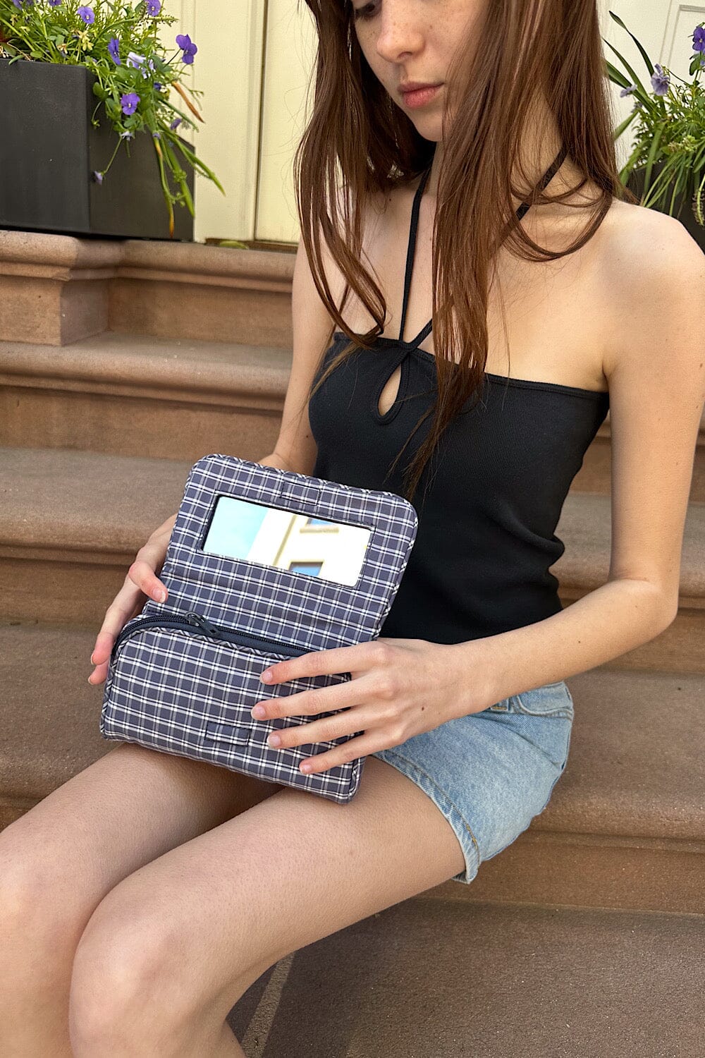 Plaid Makeup Bag - Image 3