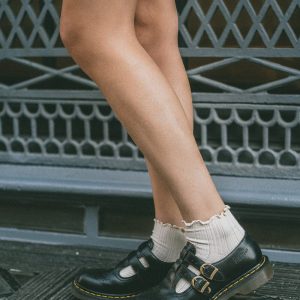 Ruffle Ribbed Socks
