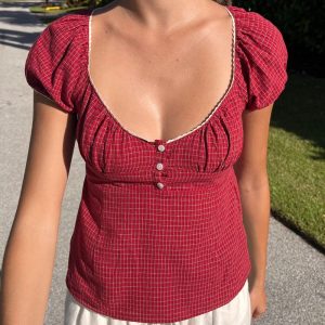 Blair Plaid Top