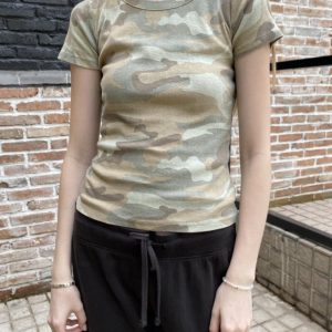 Hailie Camouflage Top